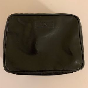 Authentic Gucci Black Dialux Cosmetic Pouch Bag